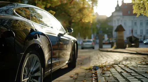 tesla coche cargando